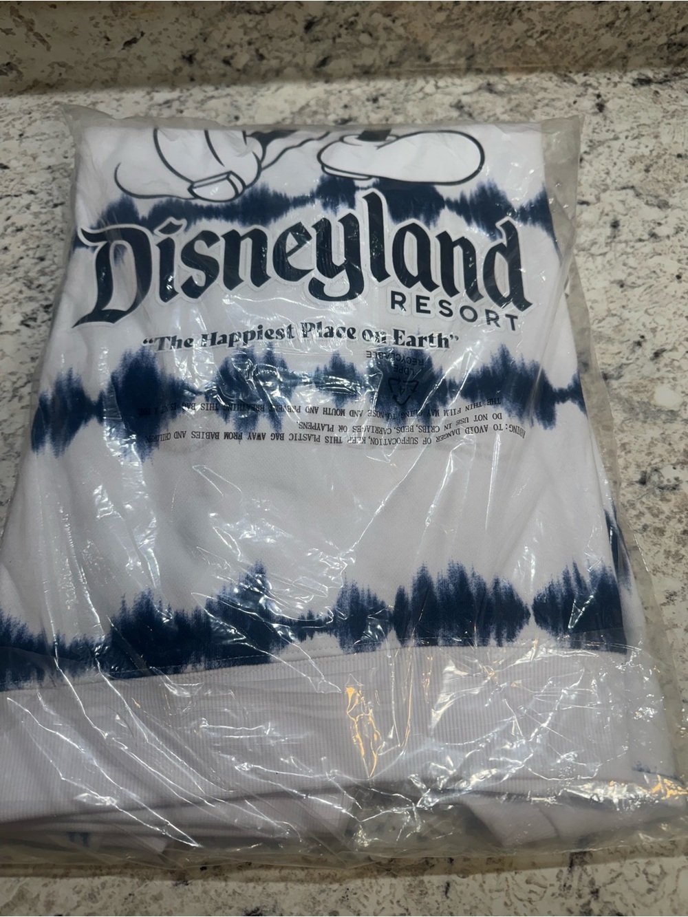 Disney White & Navy Tie-Dye Mickey Mouse Spirit Jersey. Size XXL. NWT - Picture 6 of 7